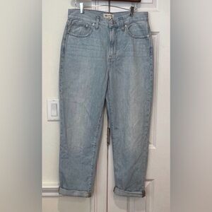 Madewell Light Wash Boyfriend Jeans